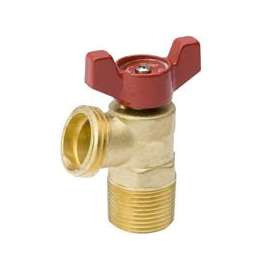 B & K Quarter Master ProLine 102-054HN Boiler Drain Valve, 3/4 in MPT x FIP, Brass