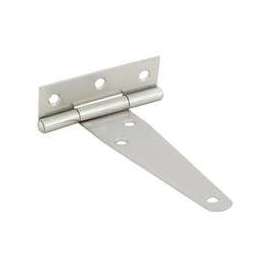 ProSource Light Duty T-Hinge, 3 In L 1.4 Mm Thick Door Leaf, Fixed, Steel, Zinc Plated