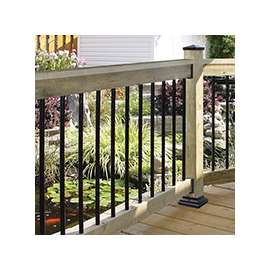 Nuvo Iron RDPS32 Round Tubing Baluster, 32 in L, Steel