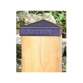 Nuvo Iron PCP14 Pyramid Post Cap, 6 in L, 6 in W, Black