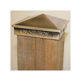 Nuvo Iron PCP14CP Pyramid Post Cap, 6 in L, 6 in W