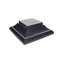 Nuvo Iron SPC23 Pyramid Post Cap, 6 x 6 in Post/Joist, 5-1/2 in L, 5-1/2 in W, Black