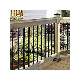 Nuvo Iron RDPS26 Round Tubing Baluster, 26 in L, Steel