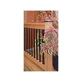Nuvo Iron SQPS26 Square Tubing Baluster, 26 in L, Steel