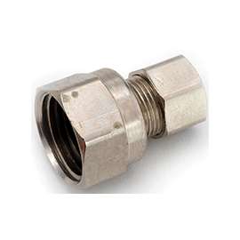 Anderson 754822-0606 Tube Adapter, 3/8 in, Flared x Compression, Brass