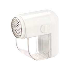 Honey-Can-Do LNT-02093 Electric Fabric Shaver, 2 AA, Durable Steel Frame, White Handle