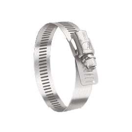 Ideal-Tridon Hy-Gear 68-0 Series 6808053 Interlocked Worm Gear Hose Clamp, #8, Stainless Steel