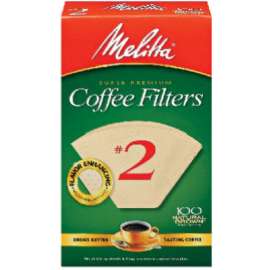 100CT#2 BRN Cone Filter