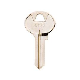 Hy-Ko 11010CO106 Key Blank, Brass, Nickel Plated