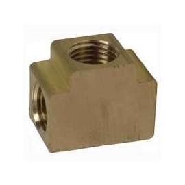 Bostitch TEE-14F Tee Fitting, 1/4 in FNPT, Brass