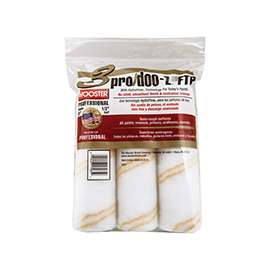 WOOSTER RR669-9 Paint Roller Cover, 1/2 in Thick Nap, Fabric Cover, White