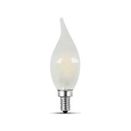 Feit Electric BPCFF40/827/LED/2 LED Lamp, 120 V, 4.5 W, Candelabra E12, Flame Tip Lamp, Soft White Light