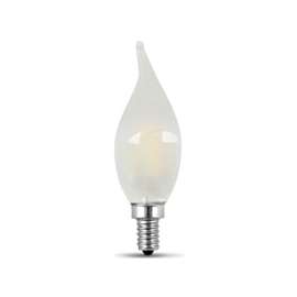Feit Electric BPCFF60/827/LED/2 LED Lamp, 120 V, 5.5 W, Candelabra E12, Flame Tip Lamp, Soft White Light