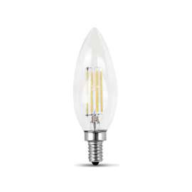 Feit Electric BPCTC40/850/LED/2 LED Lamp, 120 V, 3.8 W, Candelabra E12, Torpedo Tip Lamp, Daylight Light