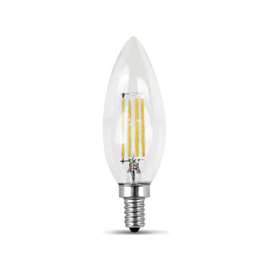 Feit Electric BPCTC60/827/LED/2 LED Lamp, 120 V, 5.5 W, Candelabra E12, Torpedo Tip Lamp, Soft White Light