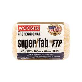 WOOSTER RR925-4 Paint Roller Cover, 3/4 in Thick Nap, Fabric Cover, Lager