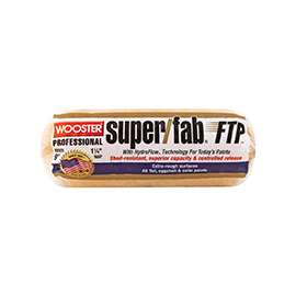 WOOSTER RR926-9 Paint Roller Cover, 1-1/4 in Thick Nap, Fabric Cover, Lager