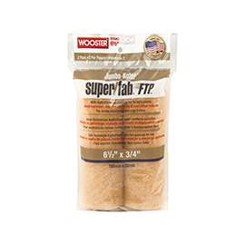 WOOSTER RR943-6 1/2 Paint Roller Cover, 3/4 in Thick Nap, Fabric Cover, Lager