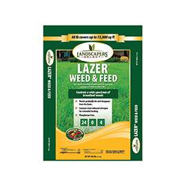 TurfCare LAZER 902729 Lawn Weed and Feed Fertilizer, 48 lb Bag
