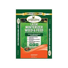 TurfCare LAZER 902732 Weed and Feed Lawn Winterizer Fertilizer, 16 lb Bag