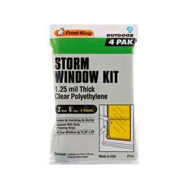 Frost King P714H Window Insulation Kit, Polyethylene, Clear, Pack