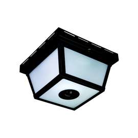Heath Zenith HZ-4305-BK Motion Activated Decorative Light, 120 V, Incandescent Lamp, Black