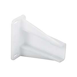 Prime-Line R7240 Drawer Track Backplate, 2-9/16 in W, Nylon, Raw