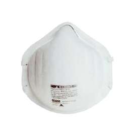 MSA 817633 Harmful Disposable Respirator, One-Size Mask, Polyester, White