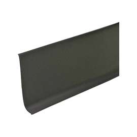 M-D 23662 Wall Base, 4 ft L, 4 in W, Vinyl, Black