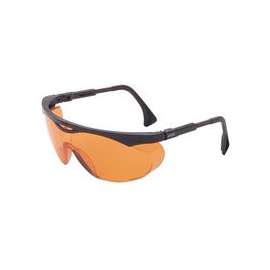 Skyper Eyewear, Orange Lens, Polycarbonate, Uvextreme AF, Black Frame, TPU