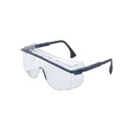 Astrospec OTG 3001 Eyewear, Clear Lens, Polycarbonate, Ultra-dura, Blue Frame