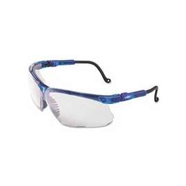 Genesis Eyewear, Clear Lens, Polycarbonate, Ultra-dura, Blue Vapor Frame