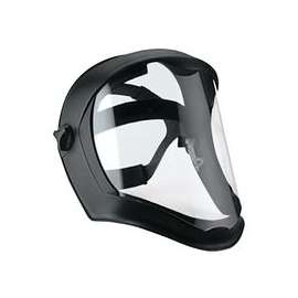 Bionic Face Shields, Polycarbonate, Anti-Fog/Hardcoat Visor, Clear/Black Matte