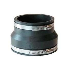 Fernco P1002-43 Pipe Stock Coupling, 4 x 3 in, 3.91 in L, Black