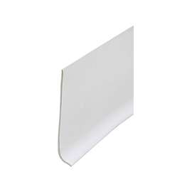 M-D 23944 Wall Base, 4 ft L, 4 in W, Vinyl, White