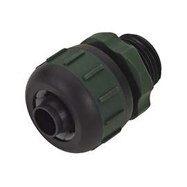 Landscapers Select Hose Coupling, 5/8 X 3/4 In, Male, Rubber/Vinyl