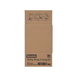 Scotch 8008.8FB Folded Box, L, 8 in L, 8 in W, Paper