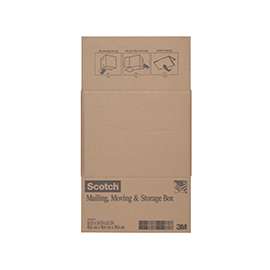 Scotch 8016.2FB Folded Box, L, 16 in L, 16 in W
