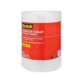 Scotch 7954 Cushion Wrap, 50 ft L, Clear, Nylon/Polyethylene