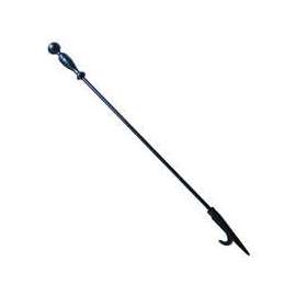Simple Spaces Fireplace Poker, 27 In L, Black Coated