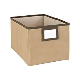 ClosetMaid 25064 Fabric Bin, Mocha