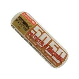 WOOSTER R296-9 Paint Roller Cover, 3/4 in Thick Nap, Lambs Wool/Polyester Cover, Creamy