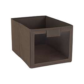 ClosetMaid 25068 Fabric Bin with Window, Canteen
