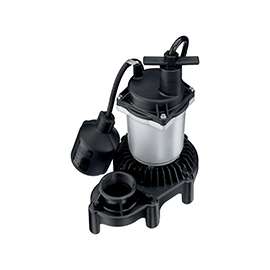 Sta-Rite Simer 2165 Sump Pump, 115 V, 4.1 A, 1-1/4 in Inlet, 1-1/2 in Outlet, 960 gph