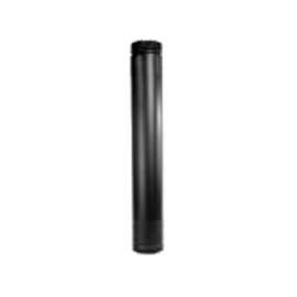 SELKIRK DSP6TL Stove Pipe, 38 to 68 in L, 6 in ID x 6-1/2 in OD Dia, Aluminized Steel/Stainless Steel