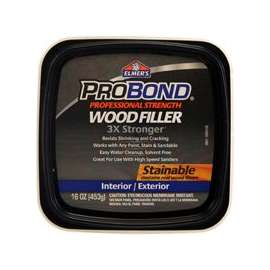 Elmers P9891 Paintable, Stainable Wood Filler, 1 pt Tub