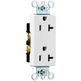 20A WHT DPLX Receptacle