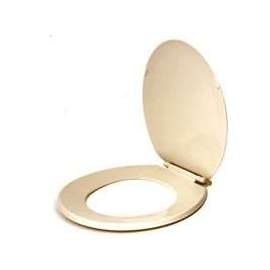 ProSource Toilet Seat, For Use With Round Bowls, Plastic