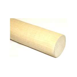 Madison Closet Rod, Wood, Off-White