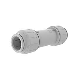John Guest 1/2SCP Slip Connector, 1/2 in CTS, 1/2 in CTS